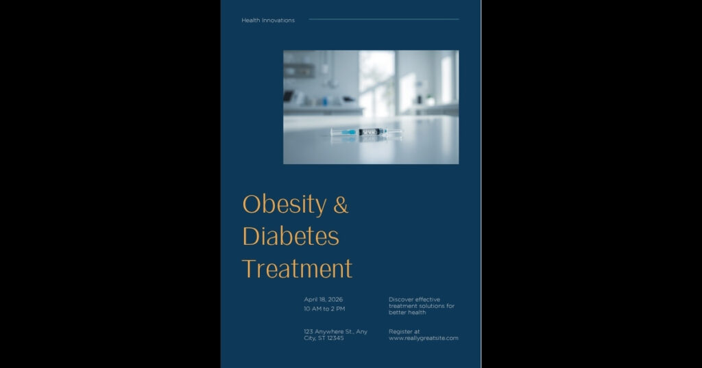 Caneta injetora para tratamento médico de diabetes e obesidade com semaglutida