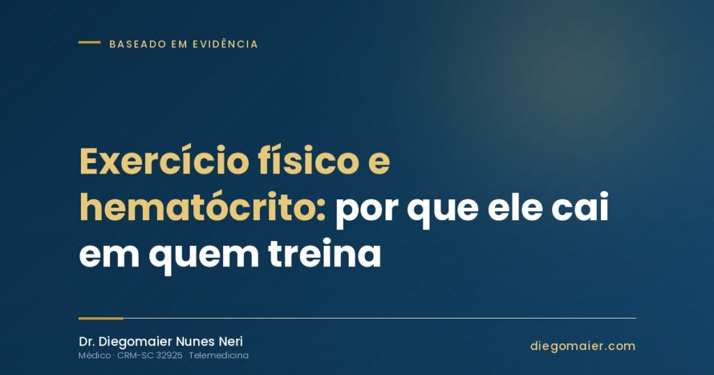 Exercício físico e hematócrito